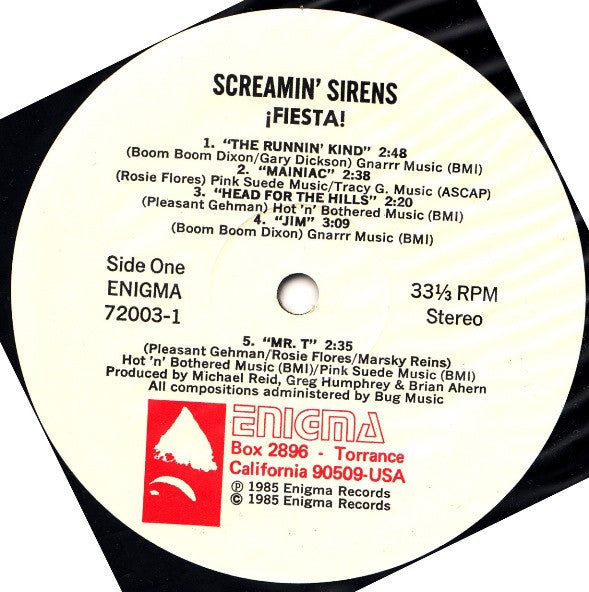 Screamin' Sirens : ¡Fiesta! (LP, Album)