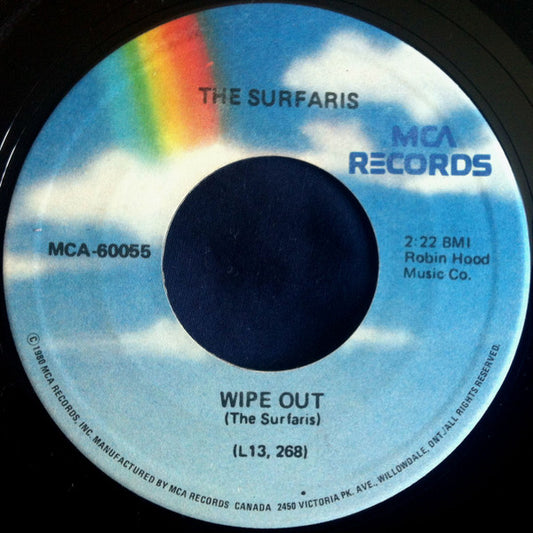 The Surfaris : Wipe Out / I'm A Hog For You (7", Mono, RE)