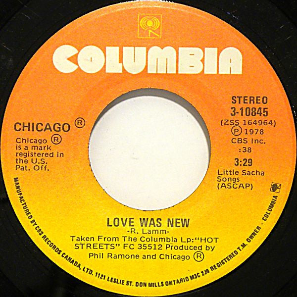 Chicago (2) : Alive Again (7", Single)