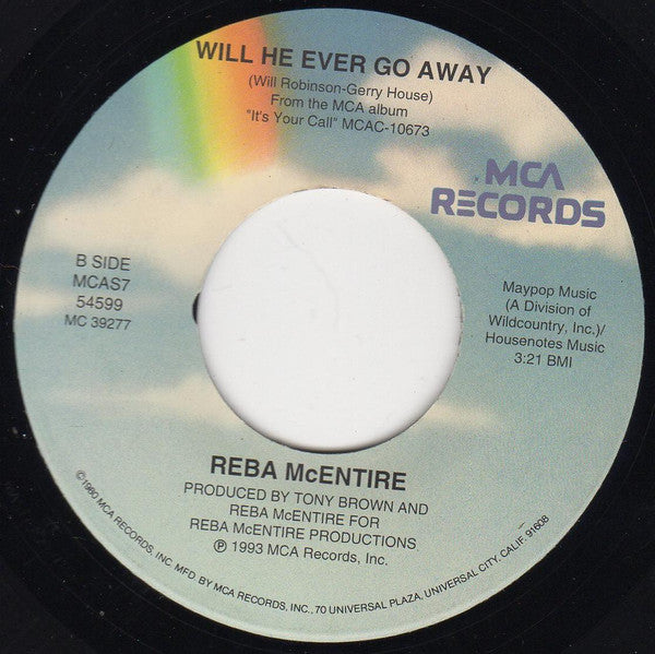Reba McEntire : The Heart Won't Lie (7", Single)