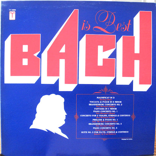 Johann Sebastian Bach, Helmuth Rilling • Anthony Newman • János Sebestyén • Lukas Foss • Günter Kehr : Bach Is Best (LP, Comp)