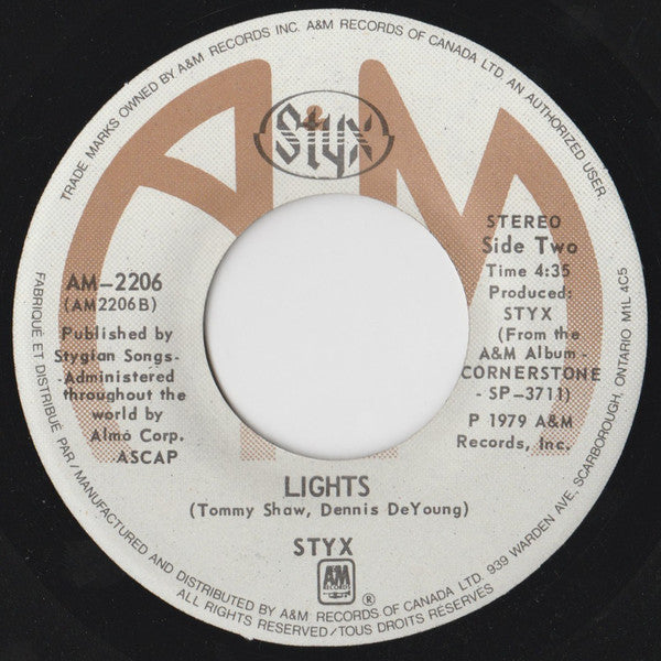 Styx : Why Me (7", Single)