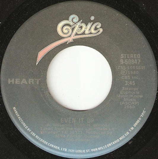 Heart : Even It Up (7", Single)