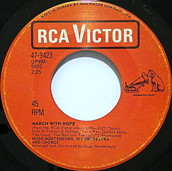 Hugo Montenegro, His Orchestra And Chorus : The Good, The Bad And The Ugly (7", Single)