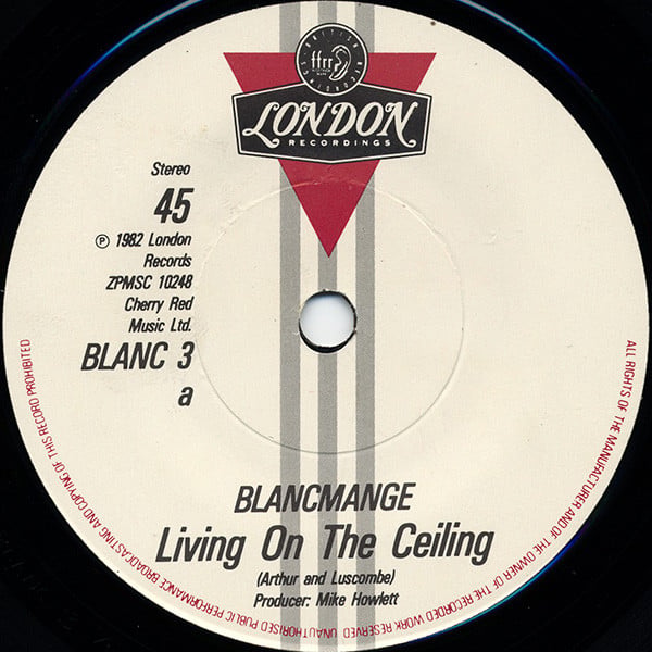Blancmange : Living On The Ceiling (7", Single, Pap)