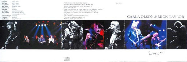 Carla Olson & Mick Taylor : Live (CD, Album)