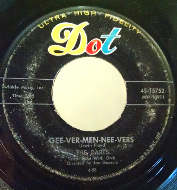 The Darts (7) : Gee-Ver-Men-Nee-Vers (7", Single)