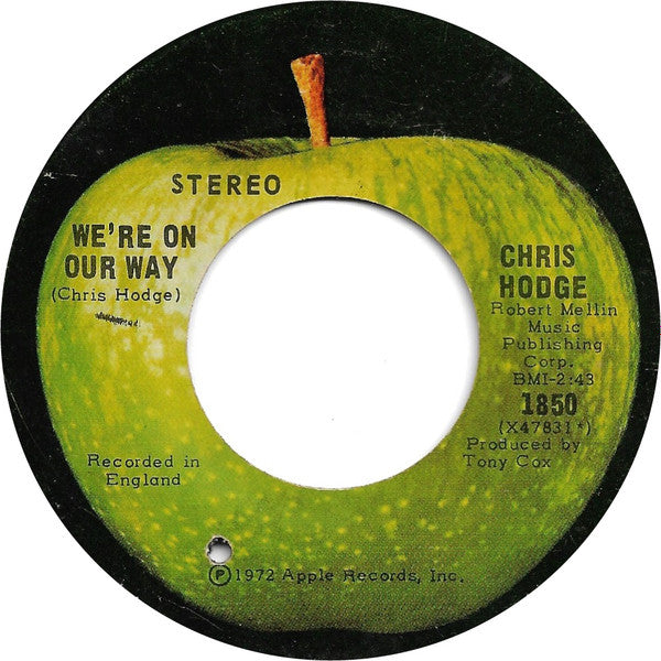 Chris Hodge (2) : We're On Our Way (7", Single)