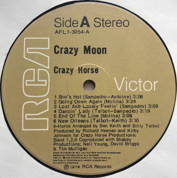 Crazy Horse : Crazy Moon (LP, Album)