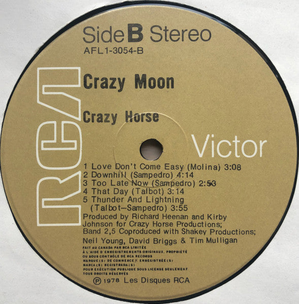 Crazy Horse : Crazy Moon (LP, Album)