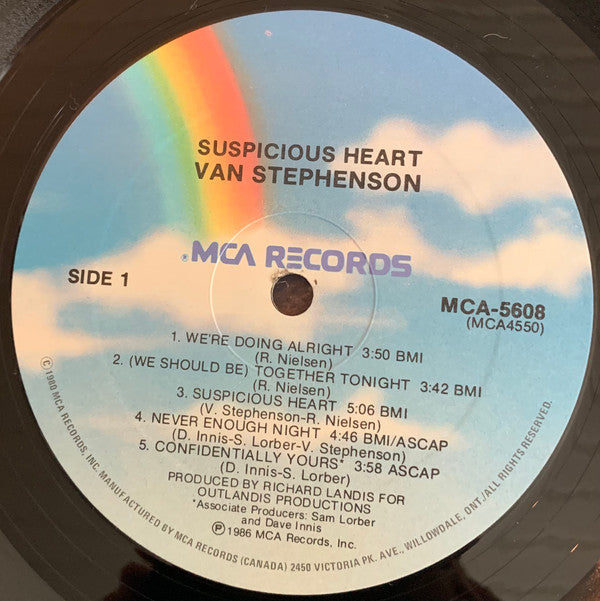 Van Stephenson : Suspicious Heart (LP, Album)