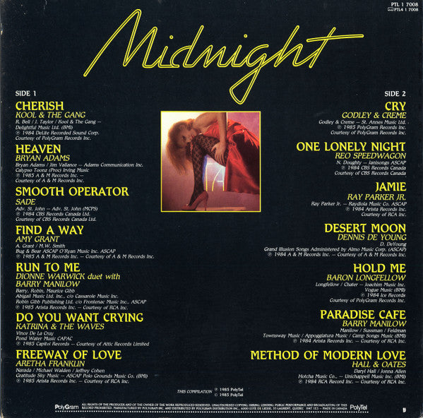 Various : Midnight (LP, Comp)