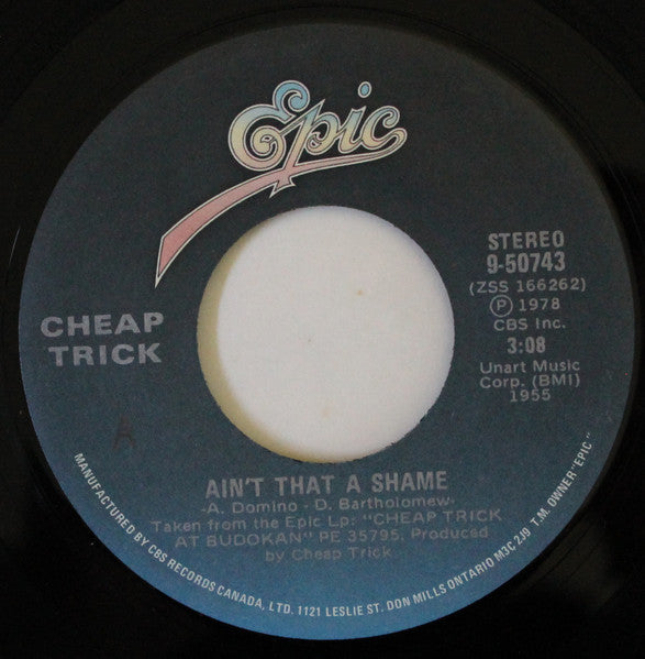 Cheap Trick : Ain't That A Shame (7", Single)