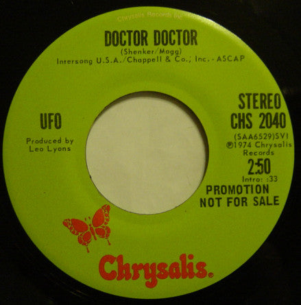 UFO (5) : Doctor Doctor (7", Single, Mono, Promo)