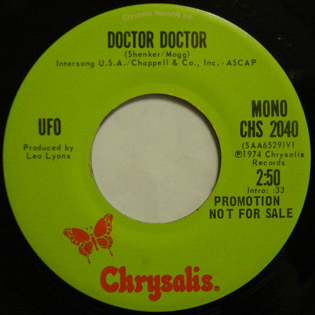 UFO (5) : Doctor Doctor (7", Single, Mono, Promo)