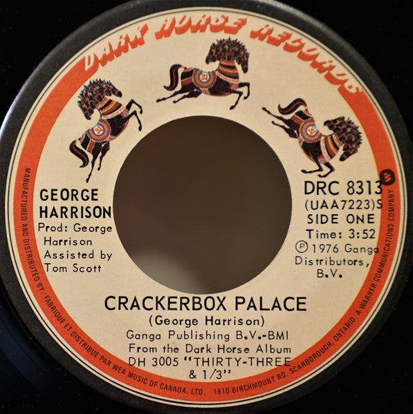George Harrison : Crackerbox Palace (7", Single)