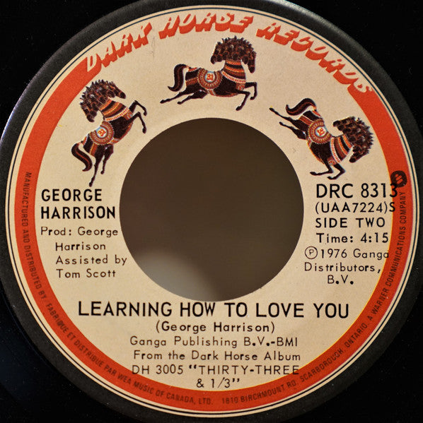 George Harrison : Crackerbox Palace (7", Single)