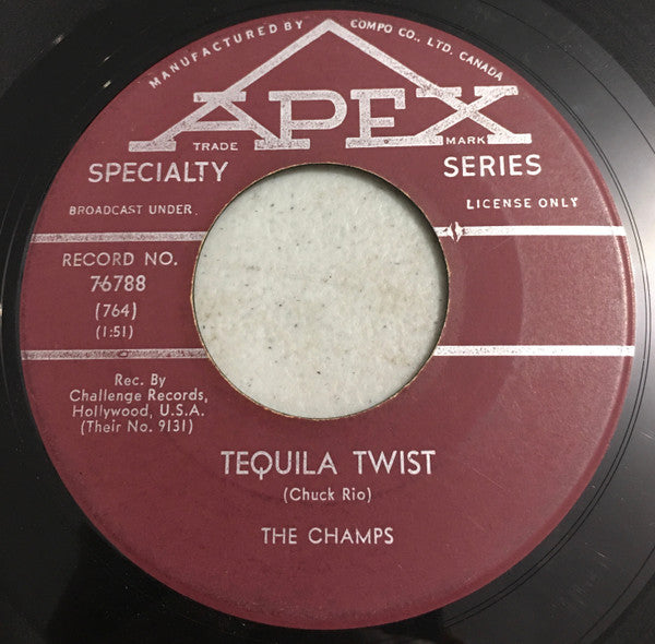 The Champs : Tequila Twist / Limbo Rock (7", Single)