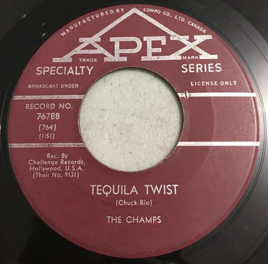 The Champs : Tequila Twist / Limbo Rock (7", Single)