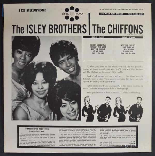 The Isley Brothers, The Chiffons, Charlie Francis (4) : Starring The Isley Brothers And The Chiffons (LP, Album, Comp)