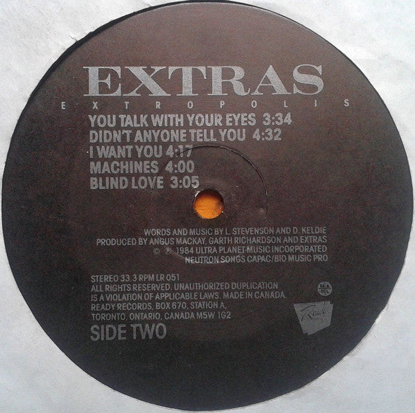 The Extras : Extropolis (LP, Album)