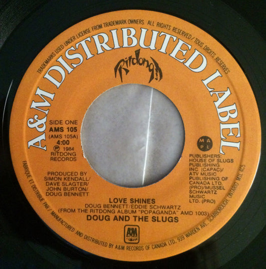 Doug And The Slugs : Love Shines (7", Single)