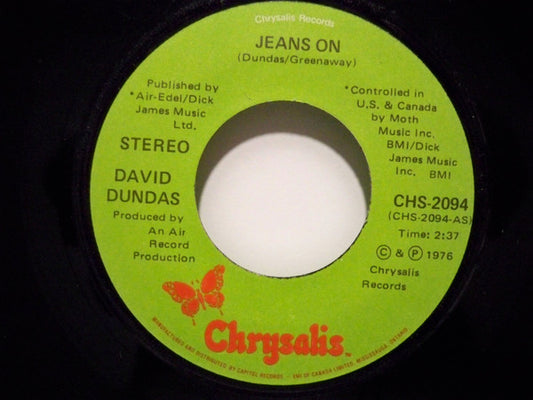 David Dundas : Jeans On (7")