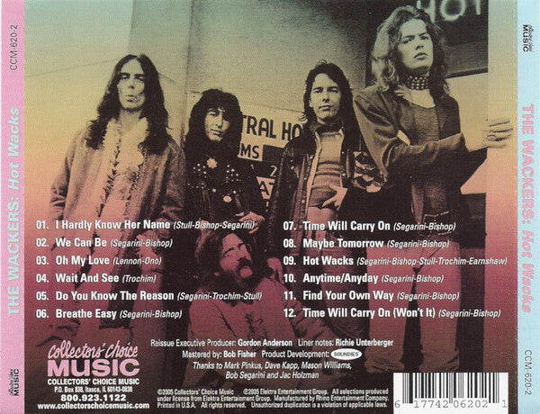 The Wackers : Hot Wacks (CD, Album, RE)