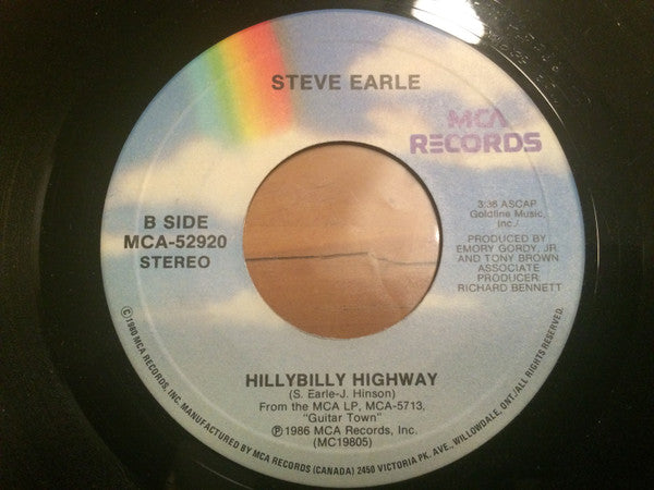 Steve Earle : Someday (7", Single)