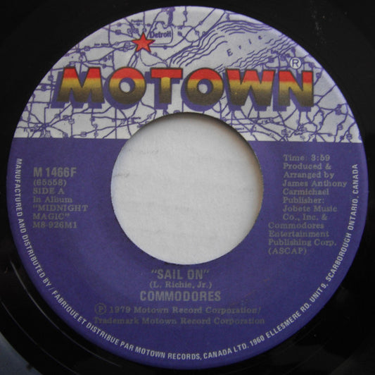 Commodores : Sail On (7", Single)