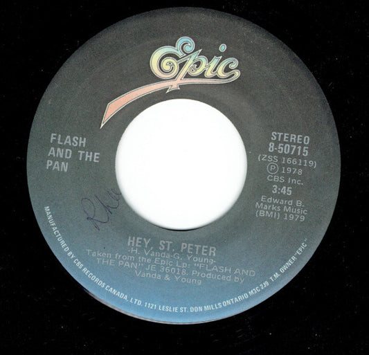 Flash And The Pan* : Hey, St. Peter (7", Single)