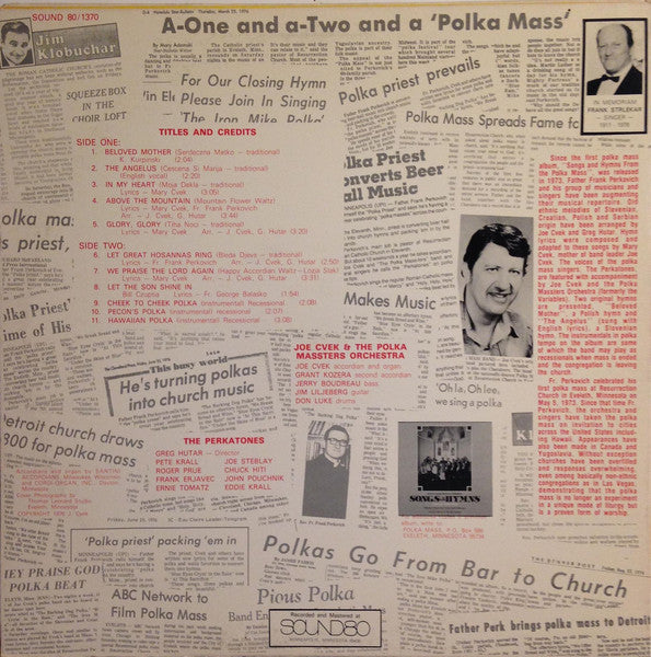 Father Frank Perkovich With Joe Cvek And The Polka Mass-Ters Orchestra : More Songs & Hymns From The Polka Mass (LP)