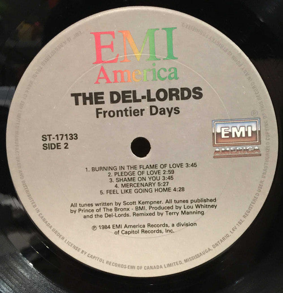 The Del Lords : Frontier Days (LP, Album)