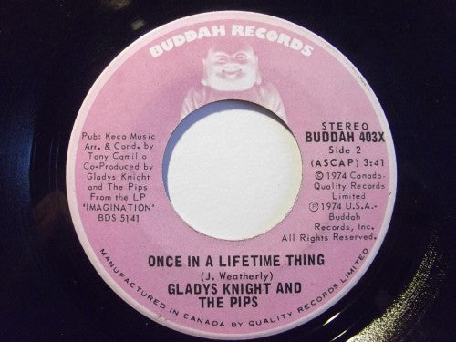 Gladys Knight And The Pips : Best Thing That Ever Happened To Me / Once In A Lifetime Thing (7", Single)