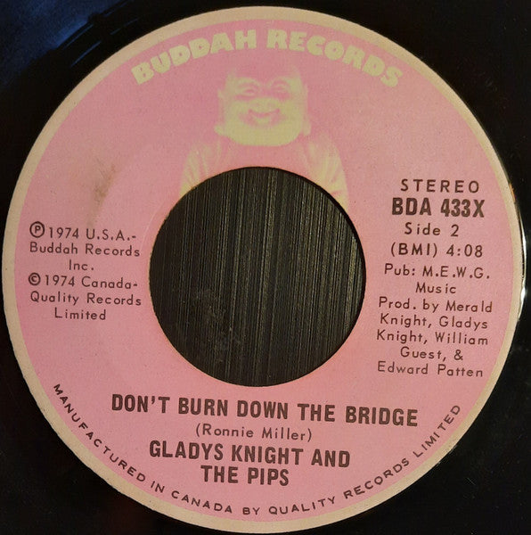 Gladys Knight And The Pips : I Feel A Song (In My Heart) (7")