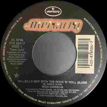 Rich Grissom : Hillbilly Boy With The Rock 'N' Roll Blues (7", Single, Spe)