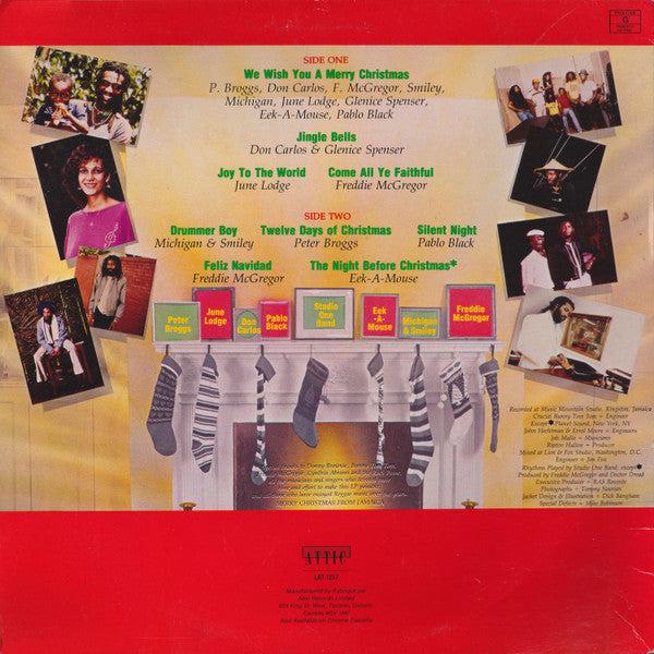 Various : Ras Records Presents: A Reggae Christmas (LP, Comp)