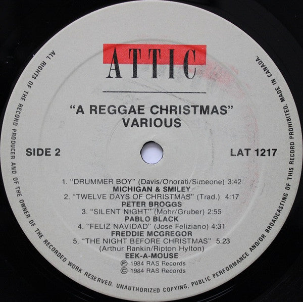 Various : Ras Records Presents: A Reggae Christmas (LP, Comp)
