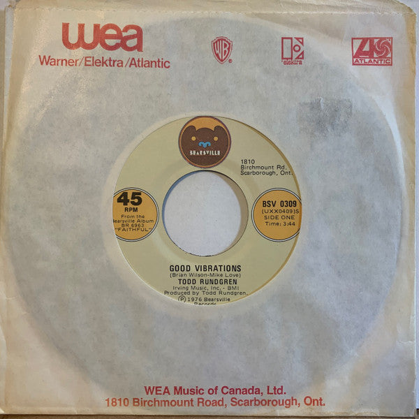 Todd Rundgren : Good Vibrations (7", Single)