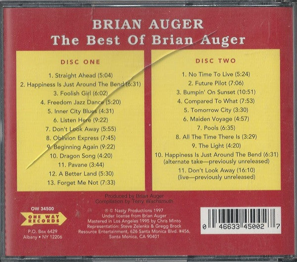 Brian Auger : The Best Of Brian Auger (2xCD, Comp)