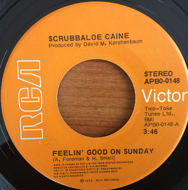 Scrubbaloe Caine : Feelin' Good On Sunday (7", Single)