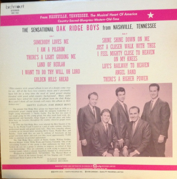The Oak Ridge Boys : The Sensational Oak Ridge Boys (LP, Album)