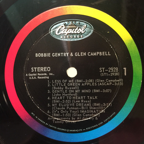 Bobbie Gentry And Glen Campbell : Bobbie Gentry & Glen Campbell (LP, Album)