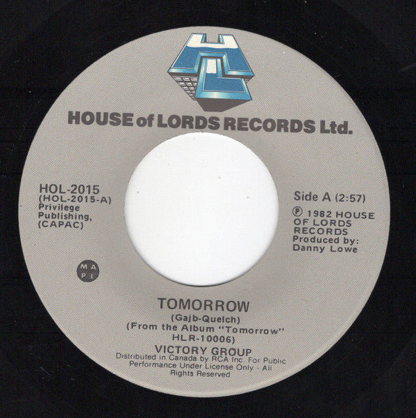 Victory Group : Tomorrow / Fantasia (7", Single)