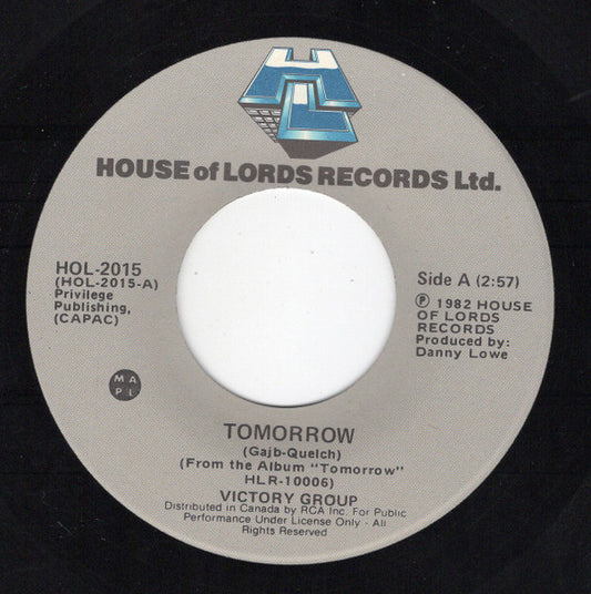 Victory Group : Tomorrow / Fantasia (7", Single)