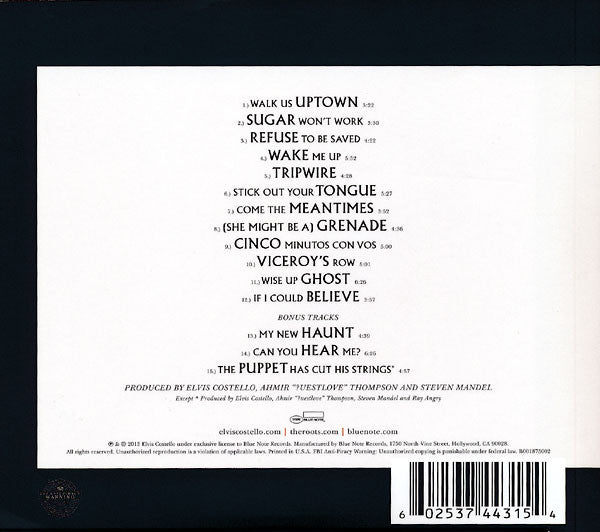 Elvis Costello And The Roots : Wise Up Ghost (And Other Songs 2013) (CD, Album, Dlx)