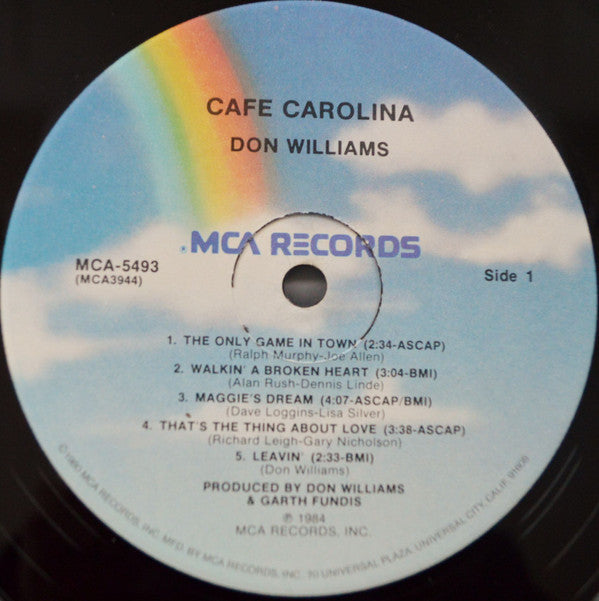 Don Williams (2) : Cafe Carolina (LP, Album)