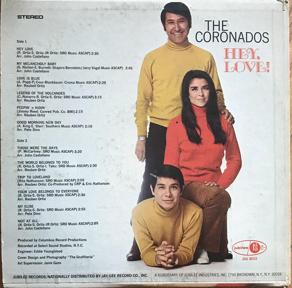 The Coronados : Hey, Love (LP, Album)