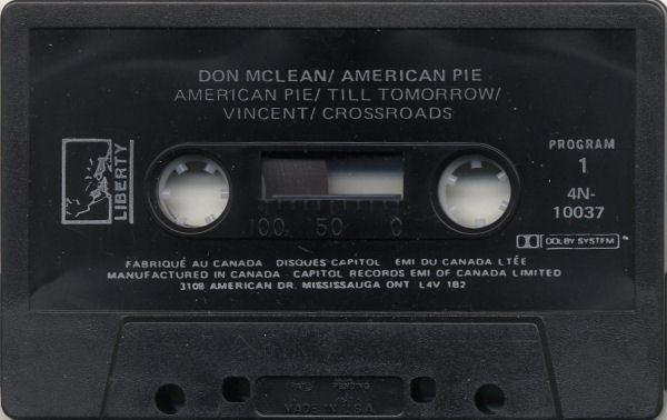 Don McLean : American Pie (Cass, Album, RE, SDR)