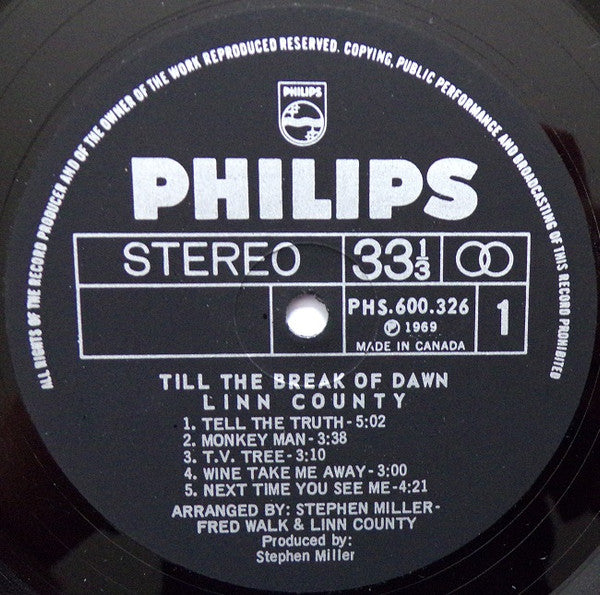 Linn County : Till The Break Of Dawn (LP, Album)